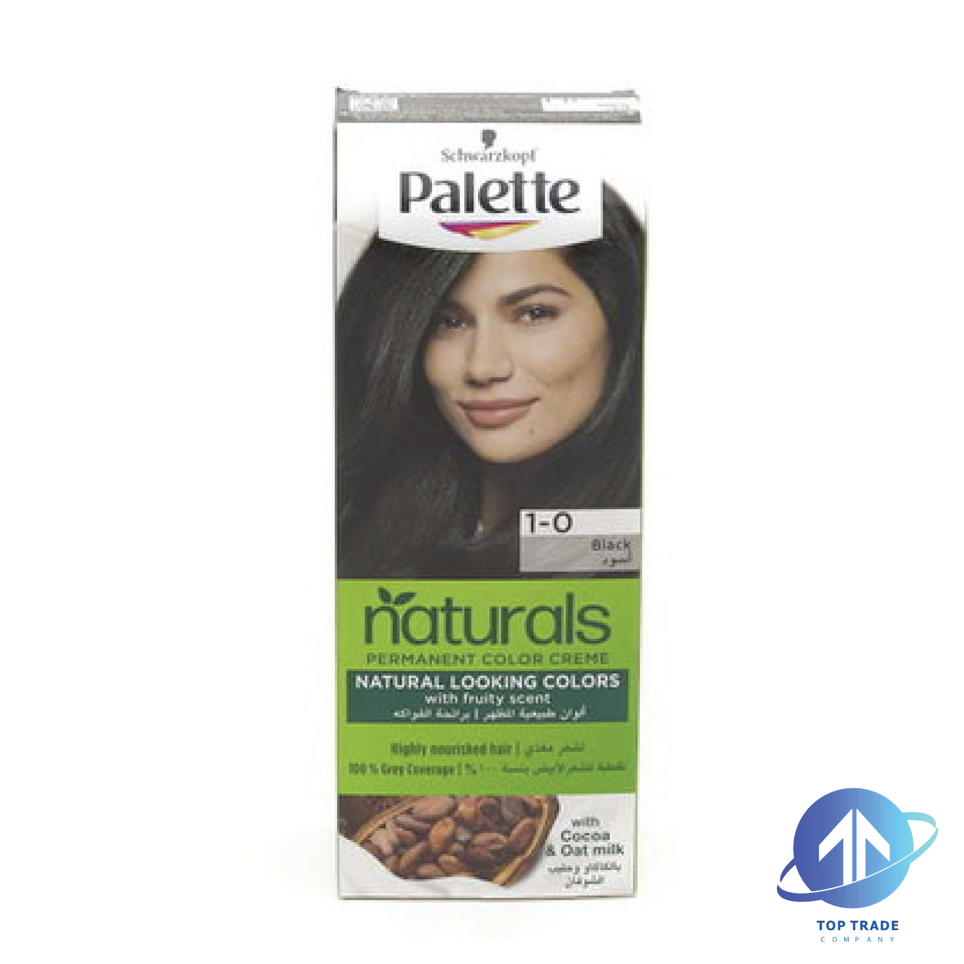 Palette hair coloring with argon oil hair color 1-0 black